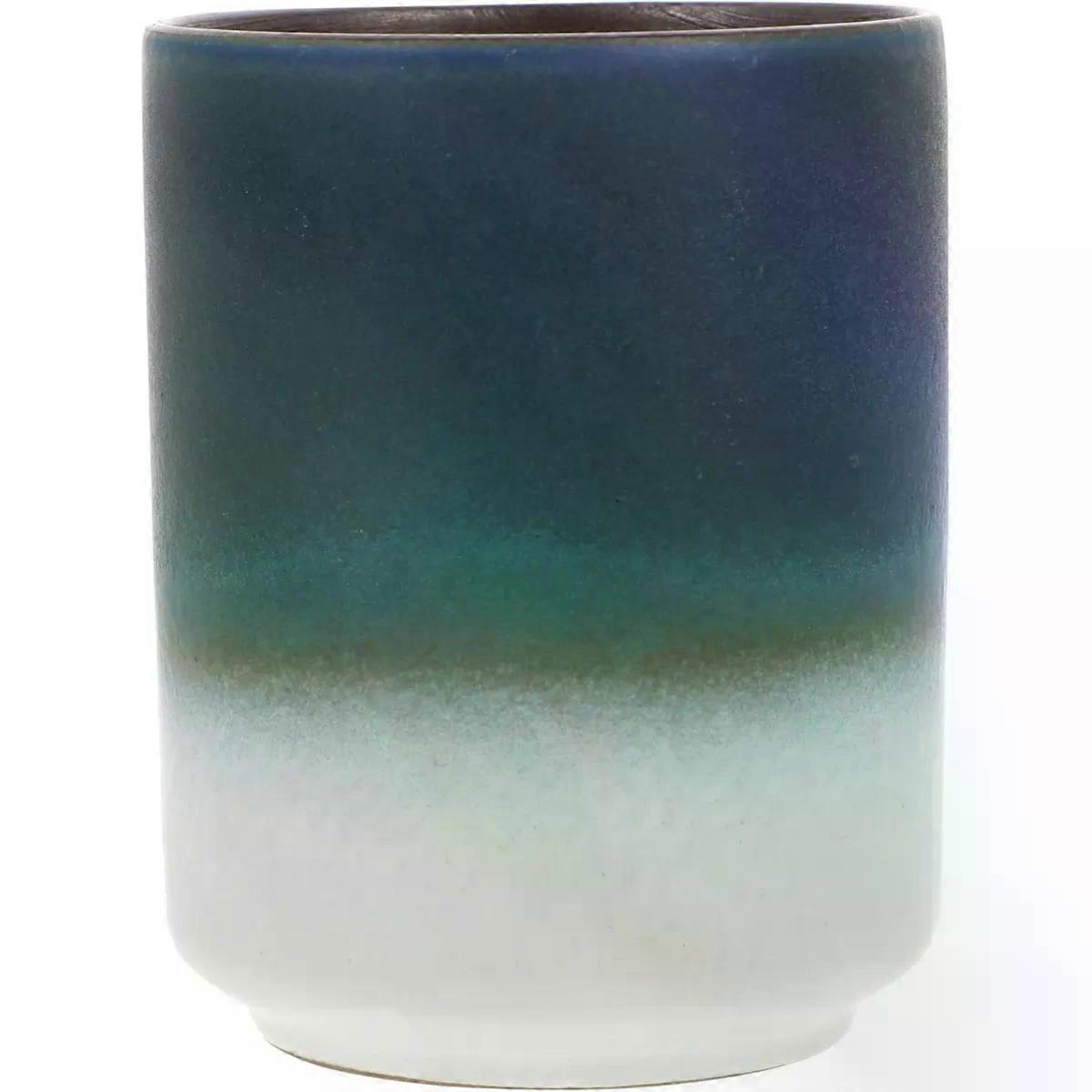 Retro Ceramic Teacup 250ml Round Decorative Water Cup