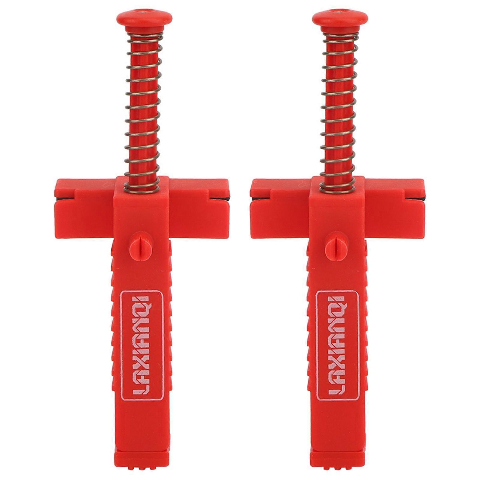 2PCs Brick Liner Plumber Tools Leveling Measuring Tool Hardware Accessory Red Plastic