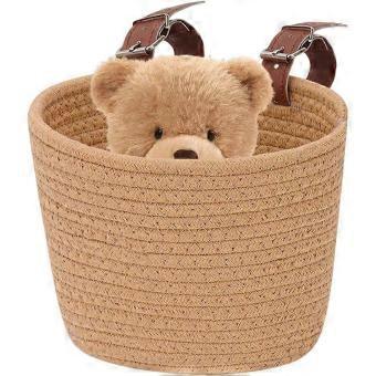 RUIYUE Girls Bike Basket, Large Capacity Front Handlebar Bag for Kids Teens Scooter Cycling Outdoor sl