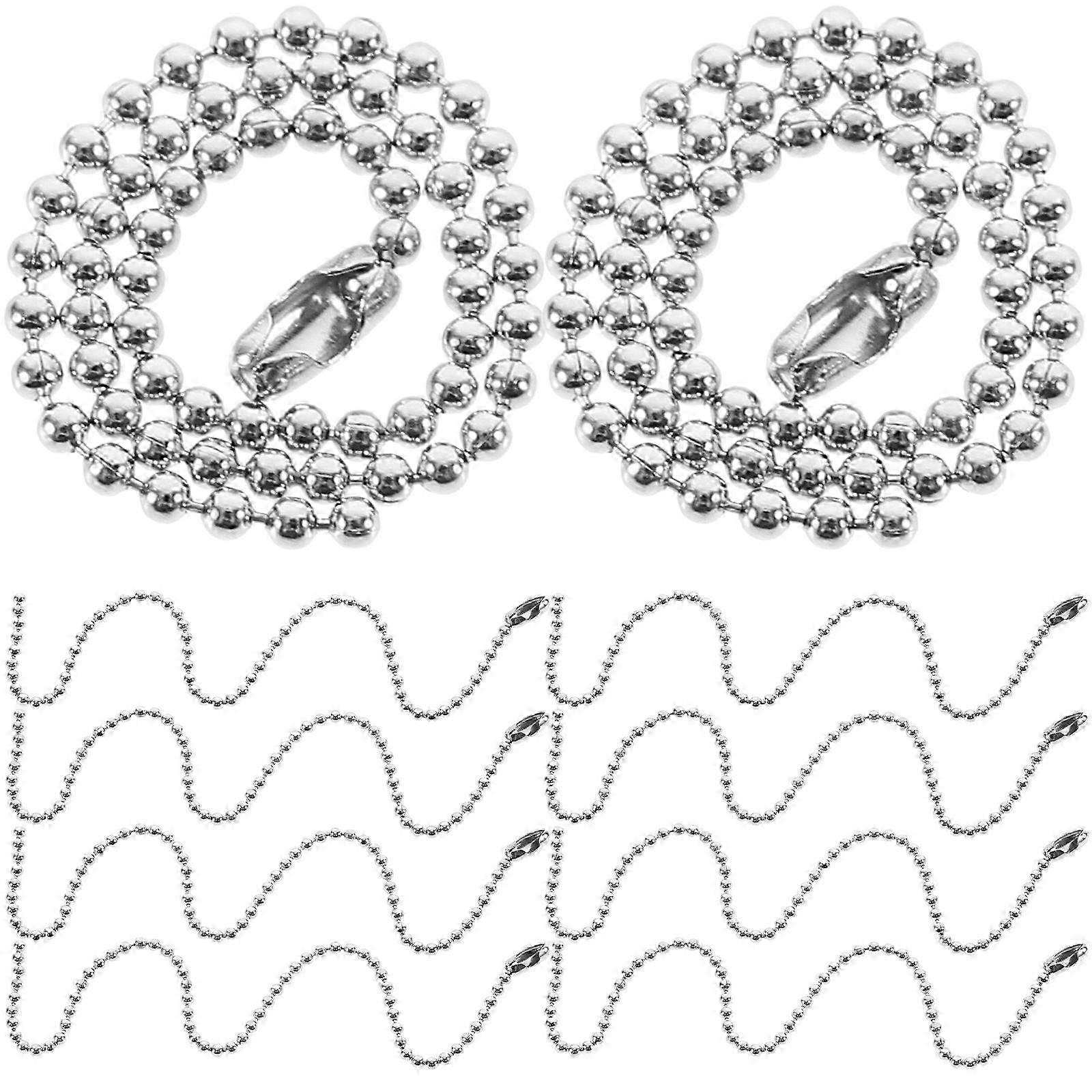Chain Adjustable Tag Chains compatible with Key Chain Use 100Pcs