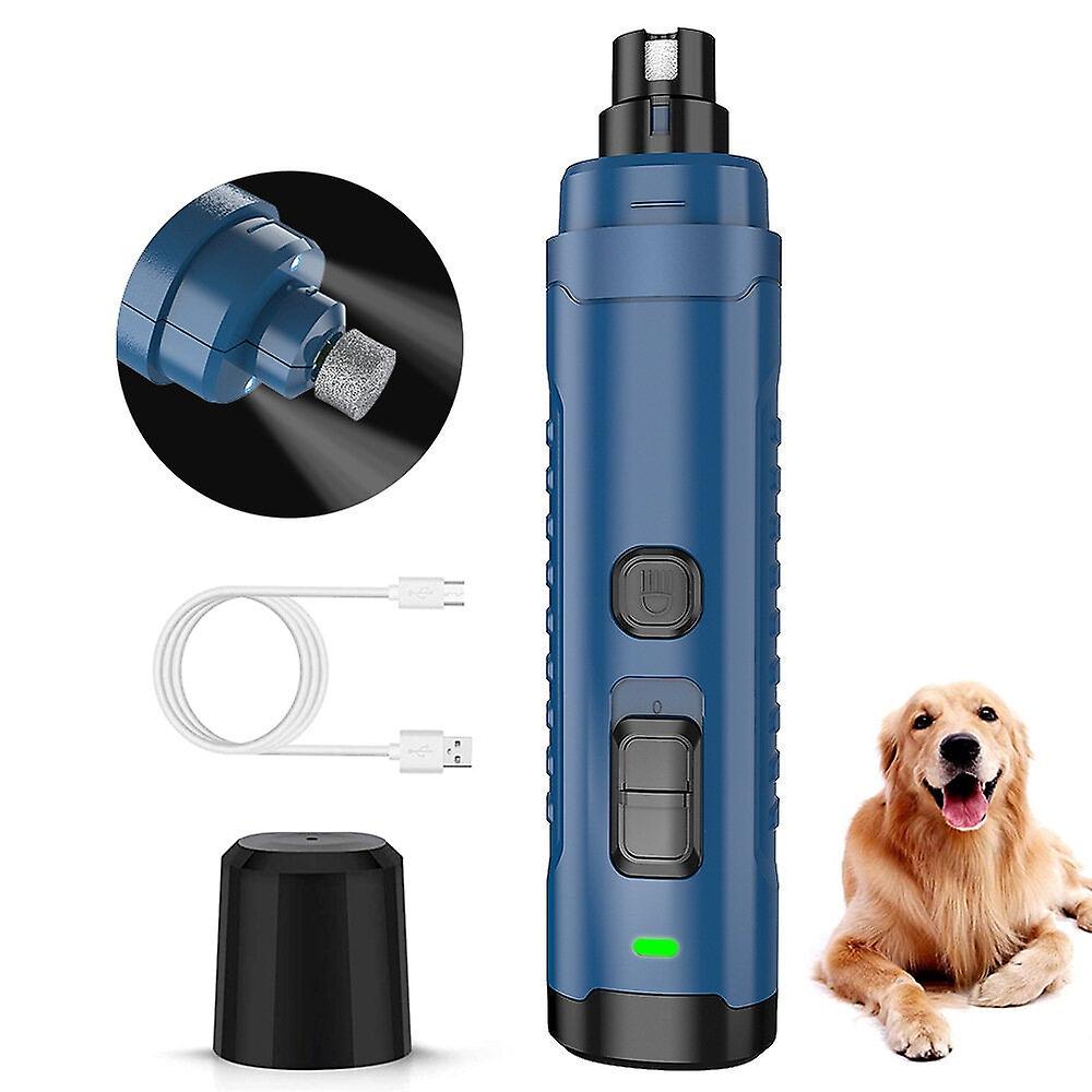 Speed Dog Nail Grinder Upgraded Professional Led Lighting Pet Nail Trimmer Rechargeable, Quite Low Noise, Paws Grooming And Smoothing