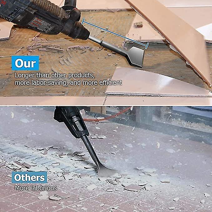 Angled Tile Chisel, 15 Groove Chisel Flat Chisel For Concrete Wall Tile Stone
