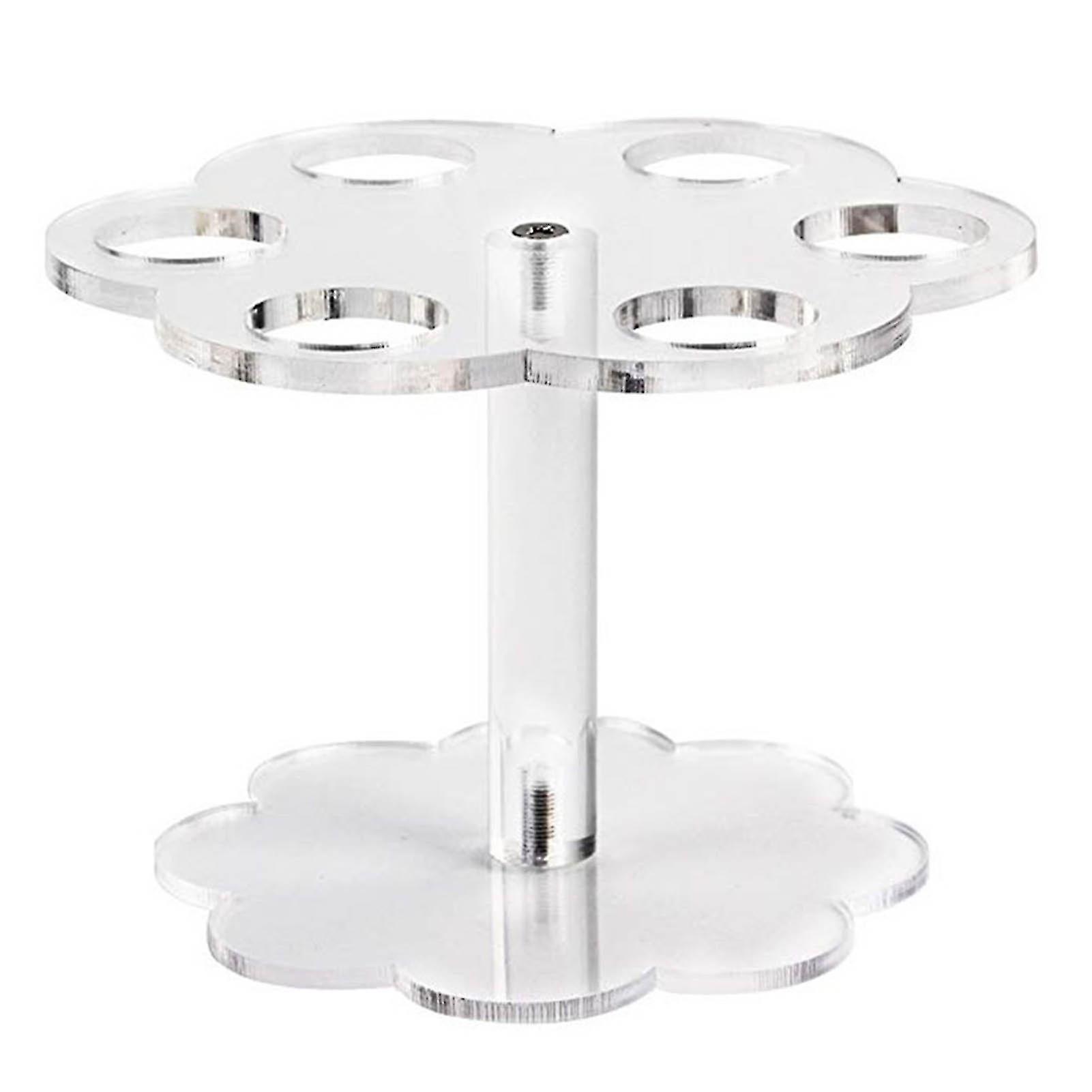 6-hole Ice Cream Display Rack Flower Transparent Display Crispy Tube Bracket