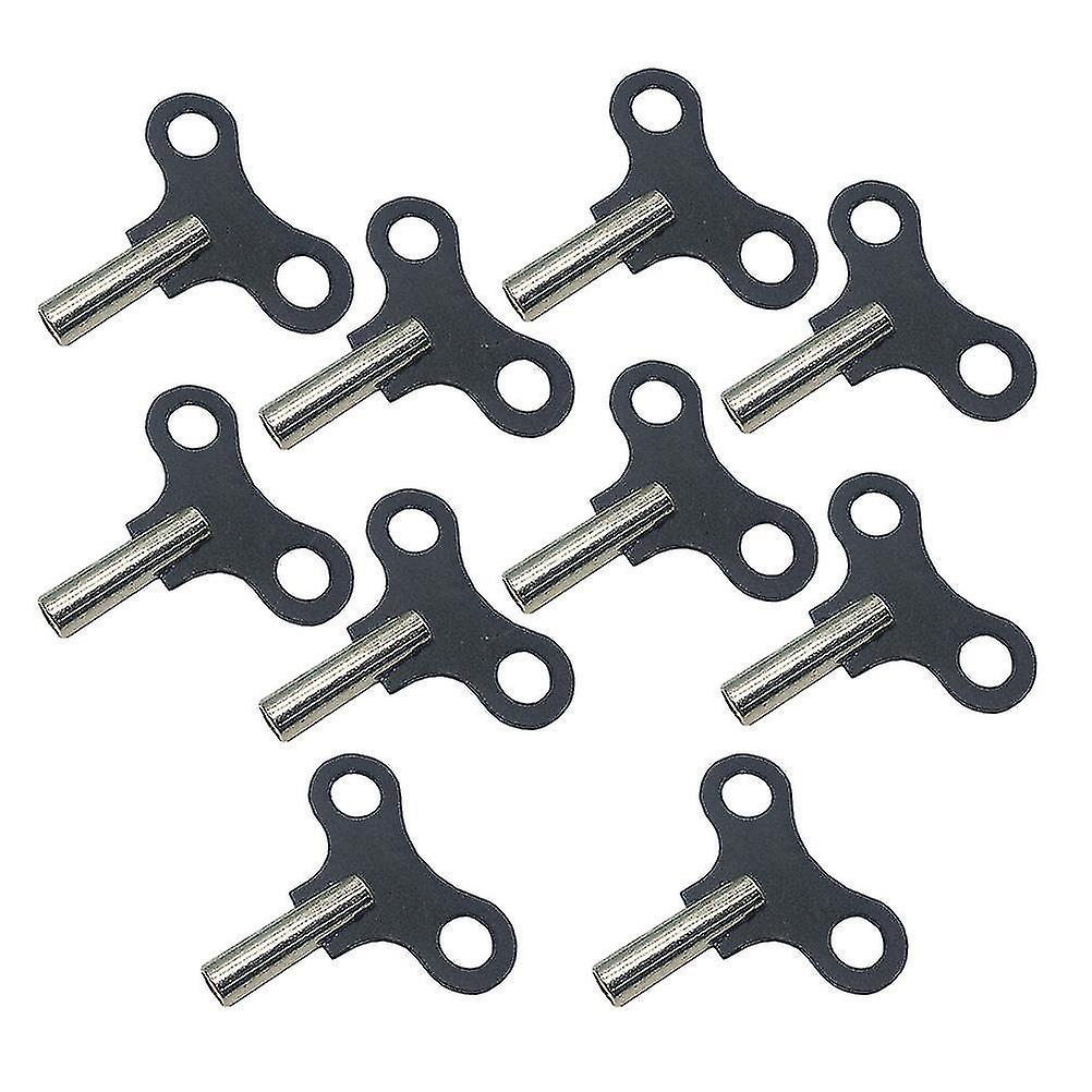10pcs Wooden Clock Keys Portative Utility Solid Durable Metal High Quality Clock Keys For Repairing