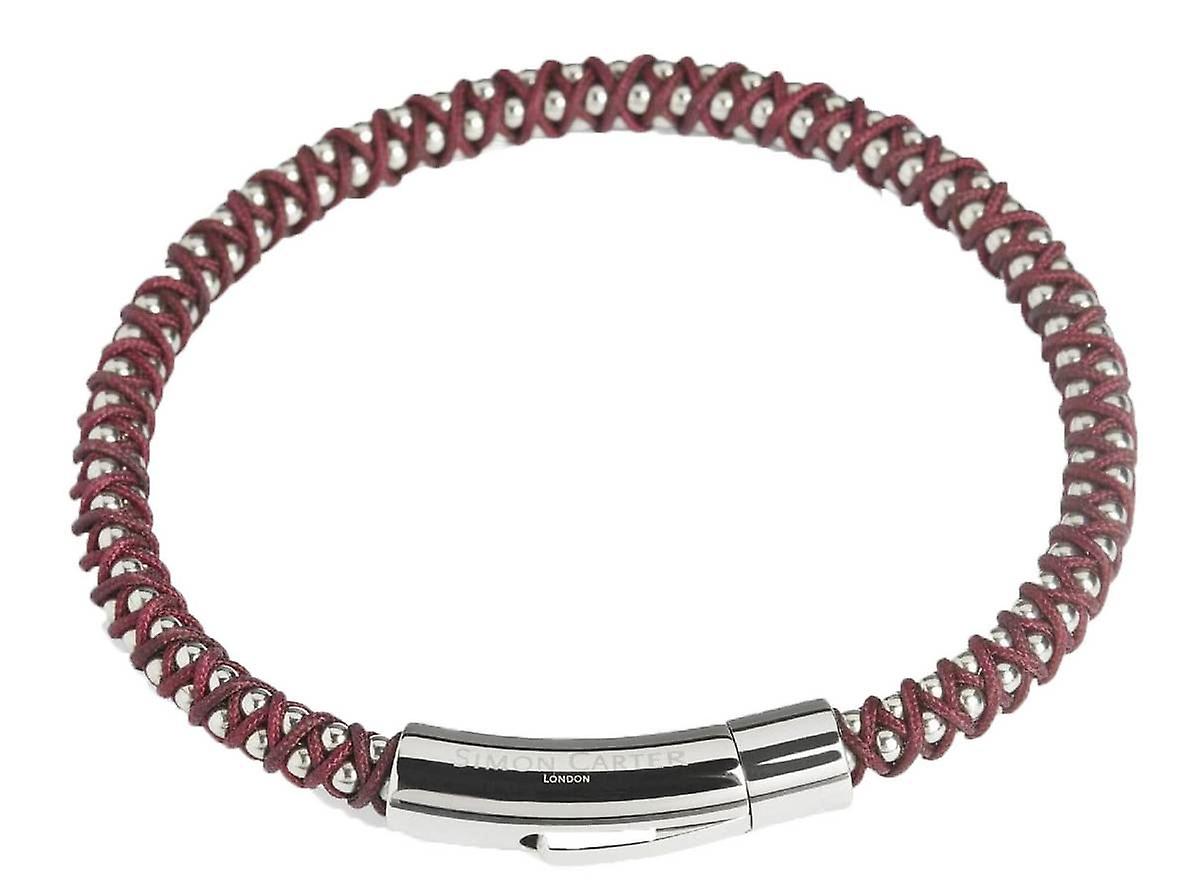 Simon Carter Falmouth Bracelet - Burgundy