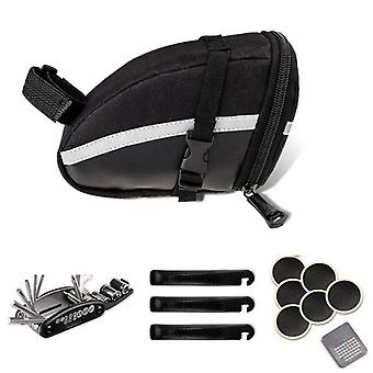 16-in-1 Bicycle Saddle Bag with Repair Set Mechanic Portable Tyre