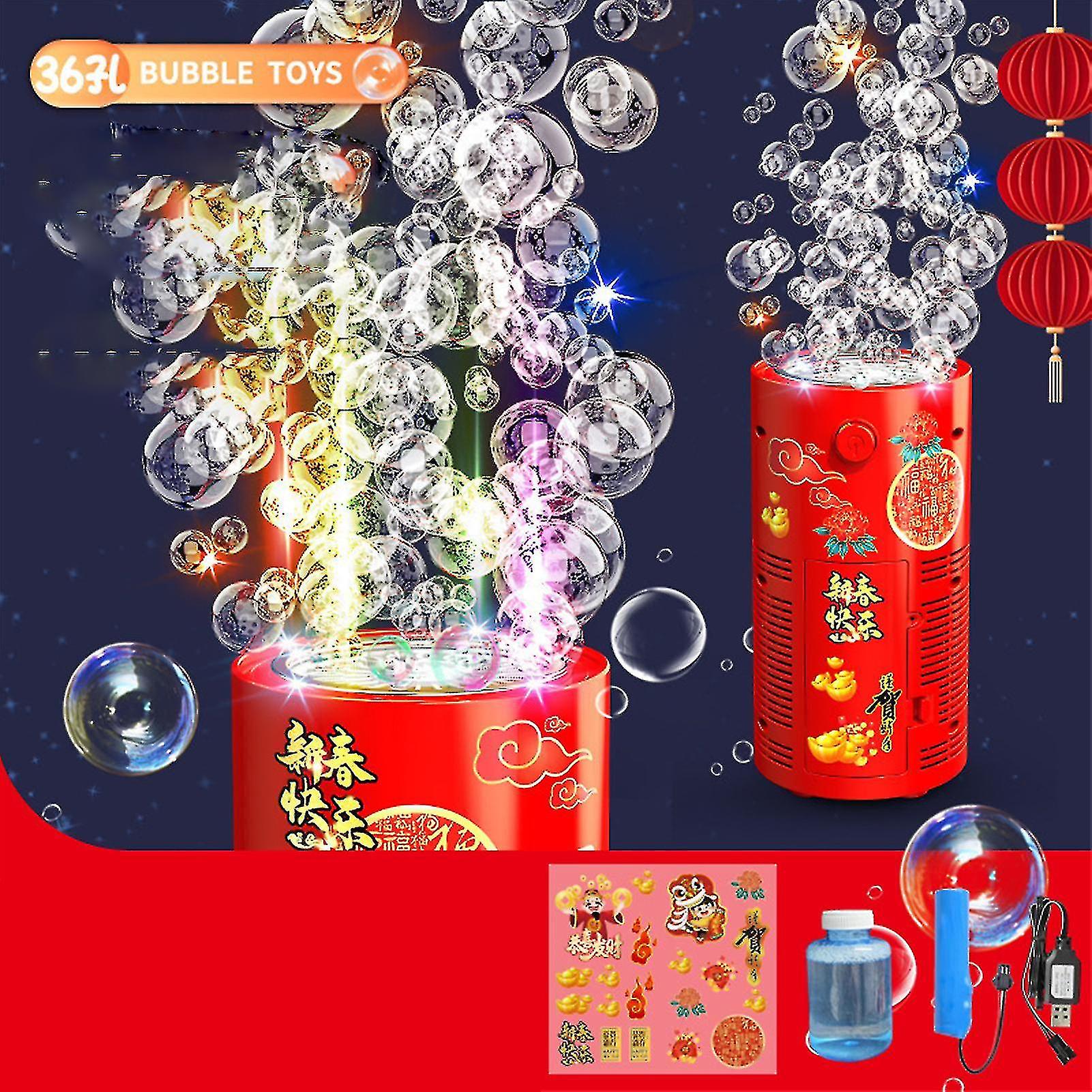 New Year's Firework Bubble Machine Automatic Firework Bubble Maker Multi-hole Huge Amount Bubble Blower