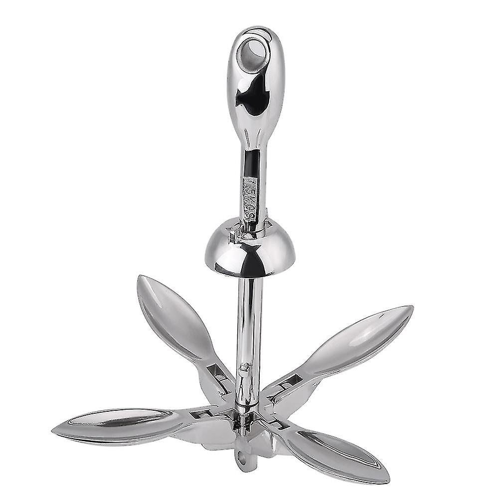 1.5Kg Stainless Steel Boat Folding Grapnel Anchor Docking Hardware For Marine Yacht