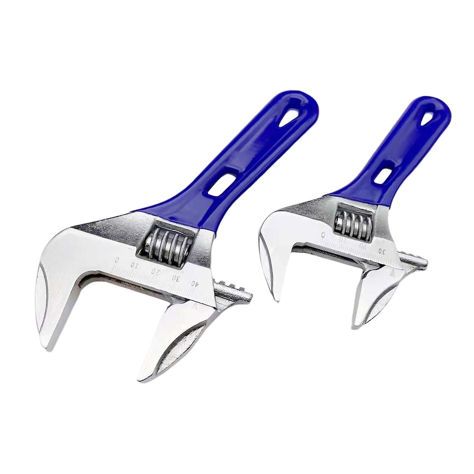 Large Opening Adjustable Wrench Steel Bathroom Spanner Multipurpose Plumbing Spanner