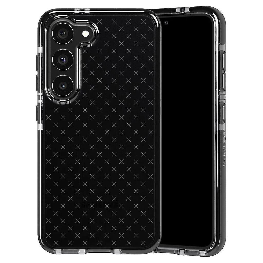 Tech21 Samsung Galaxy S23 Evocheck Tough Rear Case Cover - Smokey/black