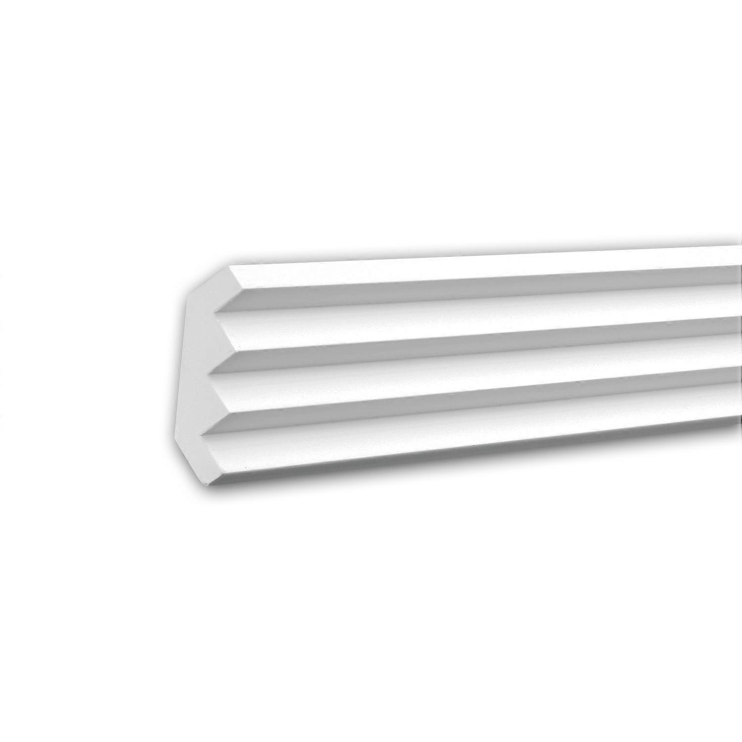 e-Delux GmbH 1 x Corniche 150140 Profhome blanc Mousse de polyuréthane rigide prétraité léger, solide, indéformable