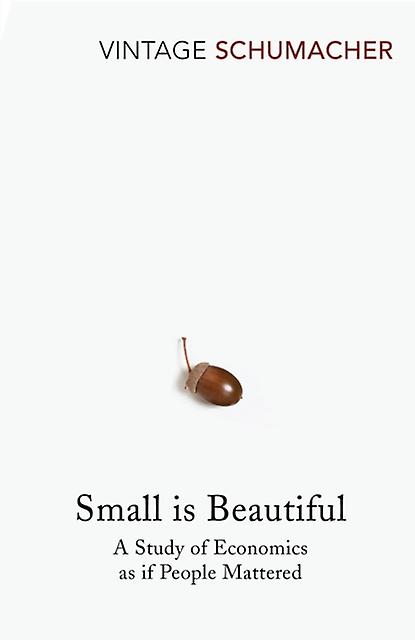 Small Is Beautiful by E F Schumacher Paperback