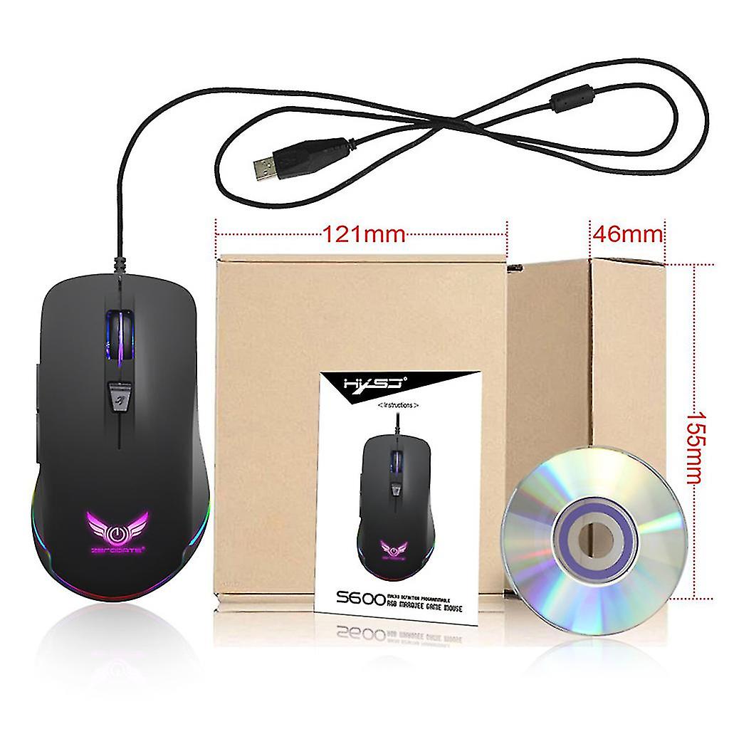 4800 Dpi High-speed Precision Optical Engine Positioning Wired Gaming Mouse