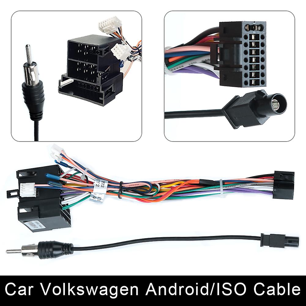 Power Connector Universal 2 Din Car Android Radio Cable