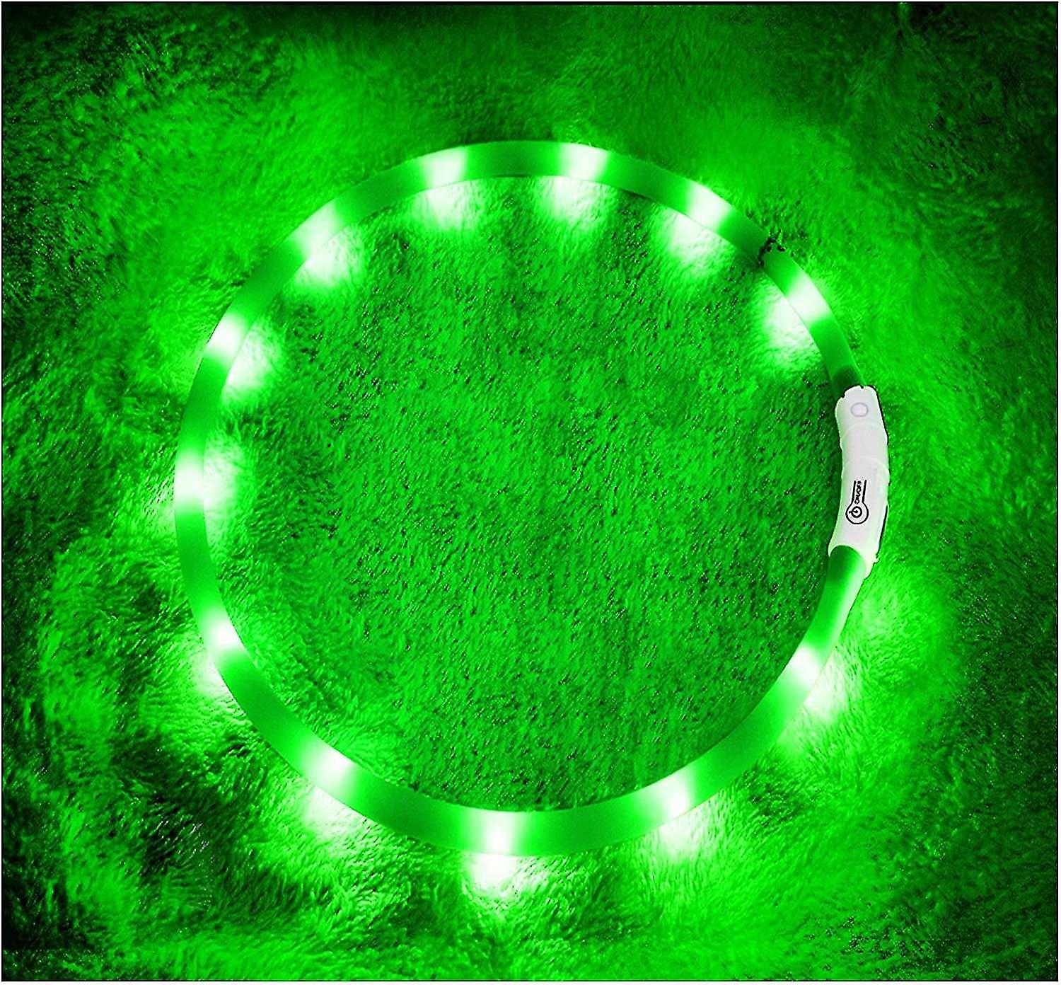 Zgardă LED pentru câini, gulere USB reîncărcabile strălucitoare pentru câini, guler luminos Vizibilitate îmbunătățită pentru siguranța animalelor de companie