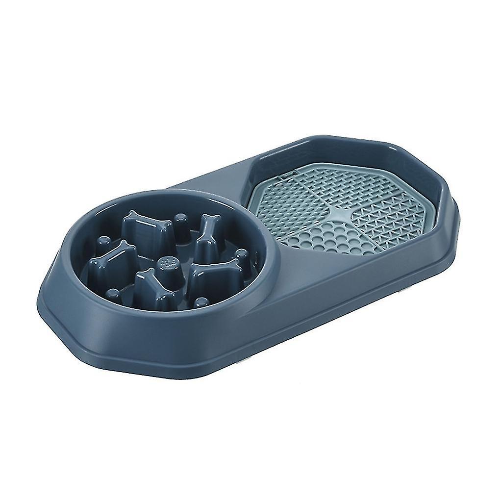2 In 1 Pet Tableware Dogs Licking Mat And Food Bowl Food Dispenser Set