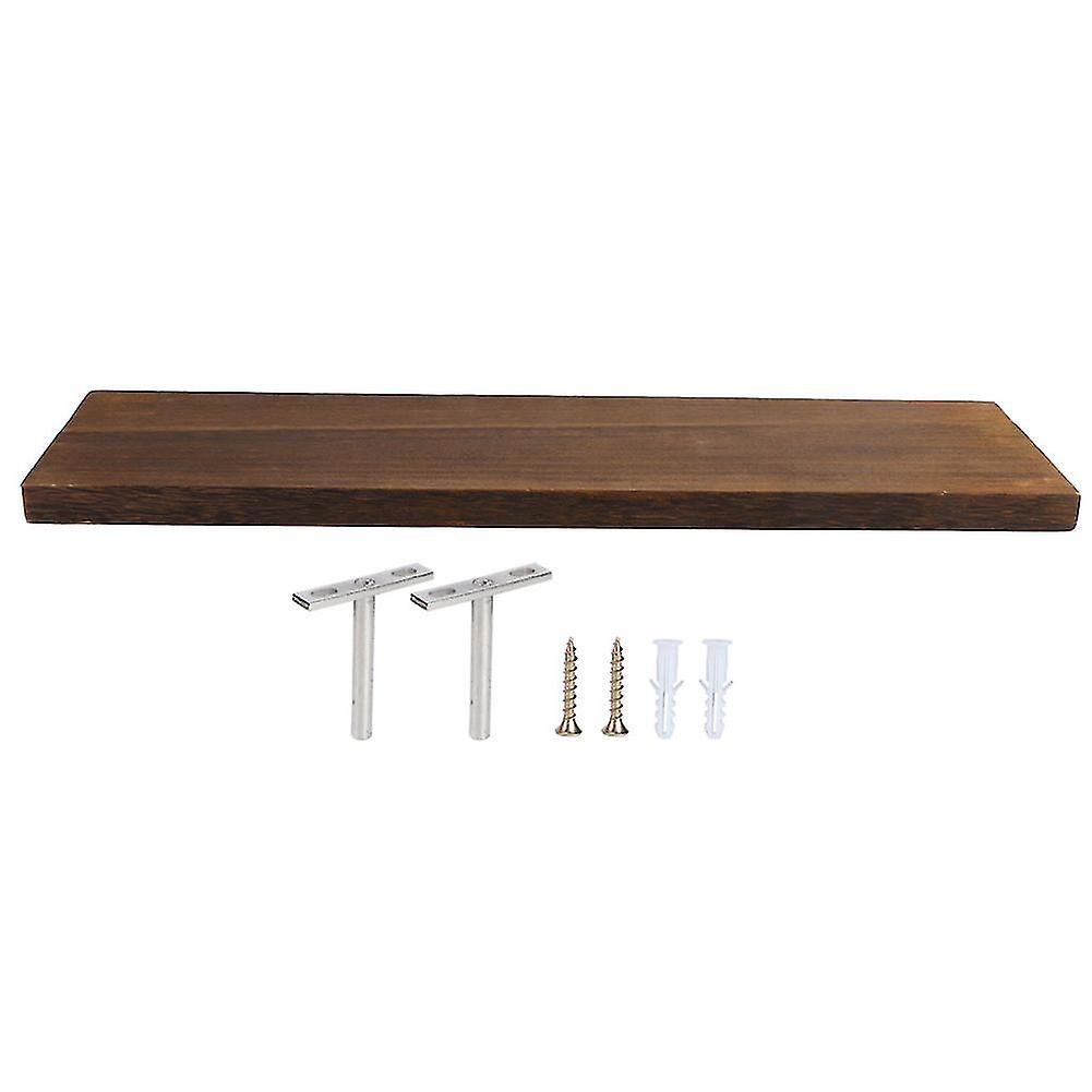Wall Mounted Storage Shelves Floating Shelf Wood Storage Rack Display Organizer for Home Living Room50x14x2cm