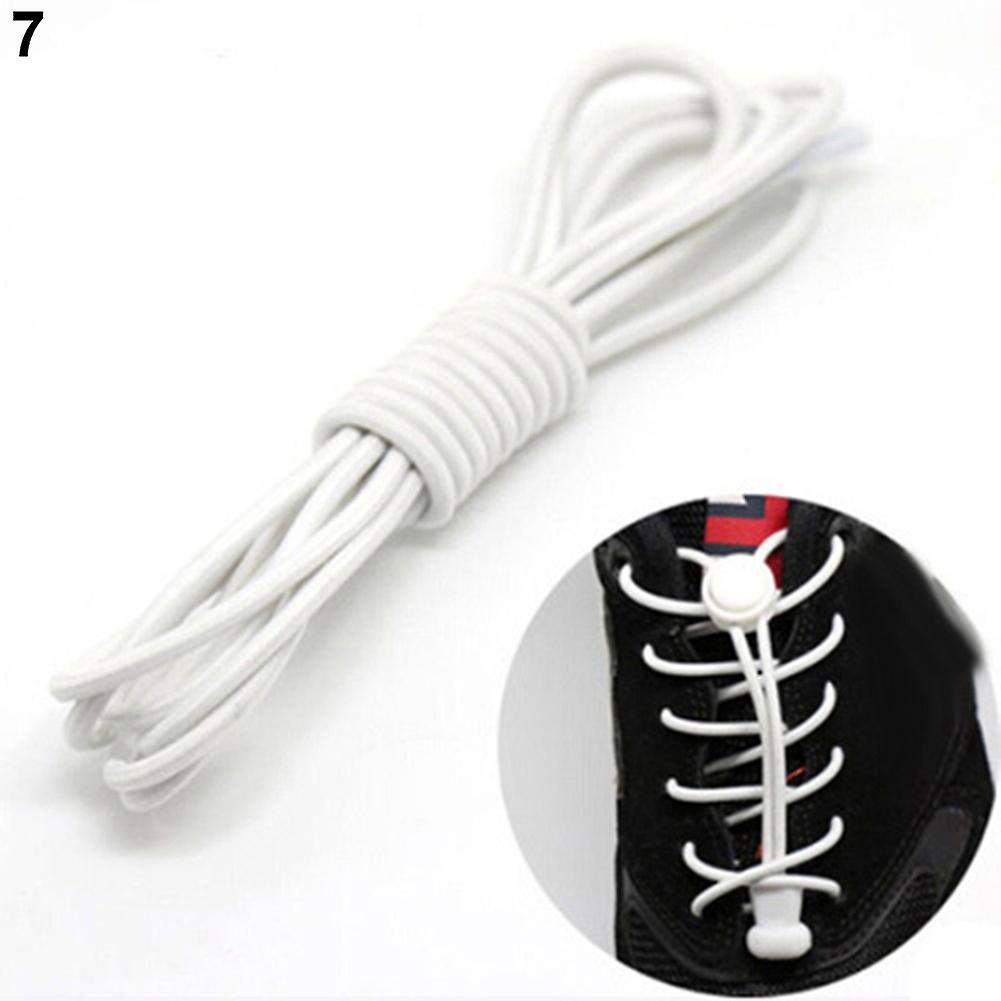 Merryso 1 Pair Unisex Locking Shoe Laces Running Trainer Jogging Shoelaces