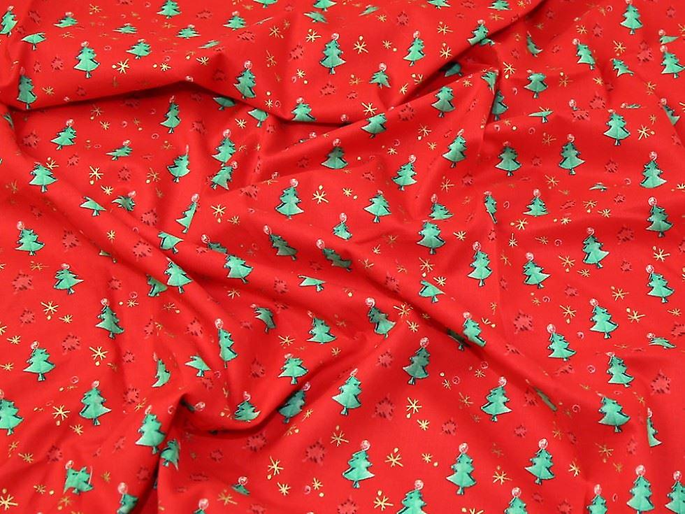 Minerva 100% Cotton Fabric Red - per metre