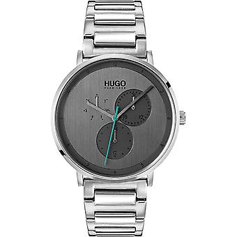 Guide Montre à quartz analogique pour hommes avec bracelet en acier inoxydable 1530010