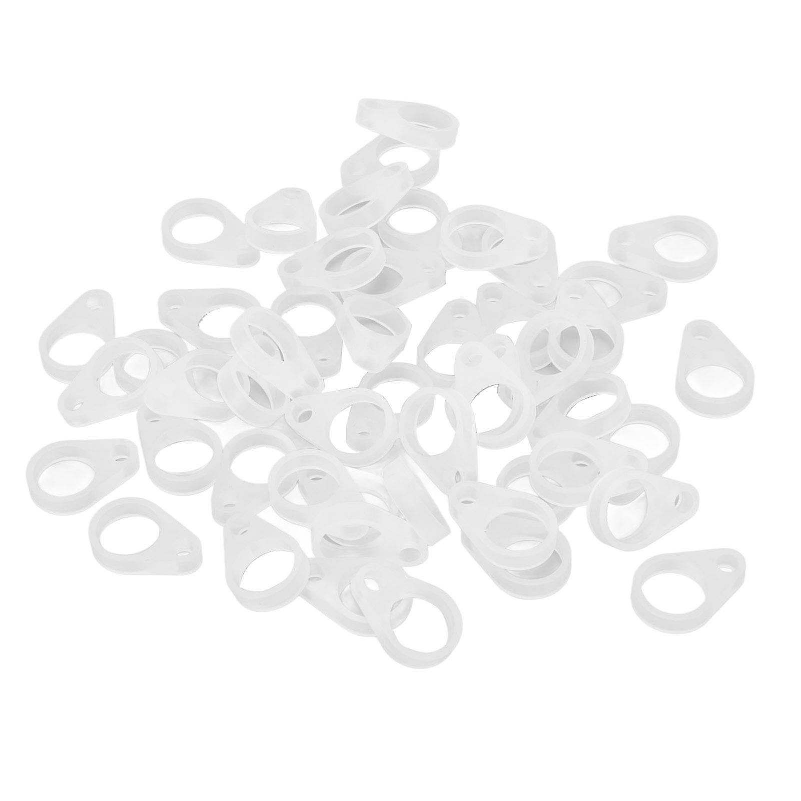 Lot de 50 clips flexibles en silicone pour prothèses tives, cordons de taille moyenne