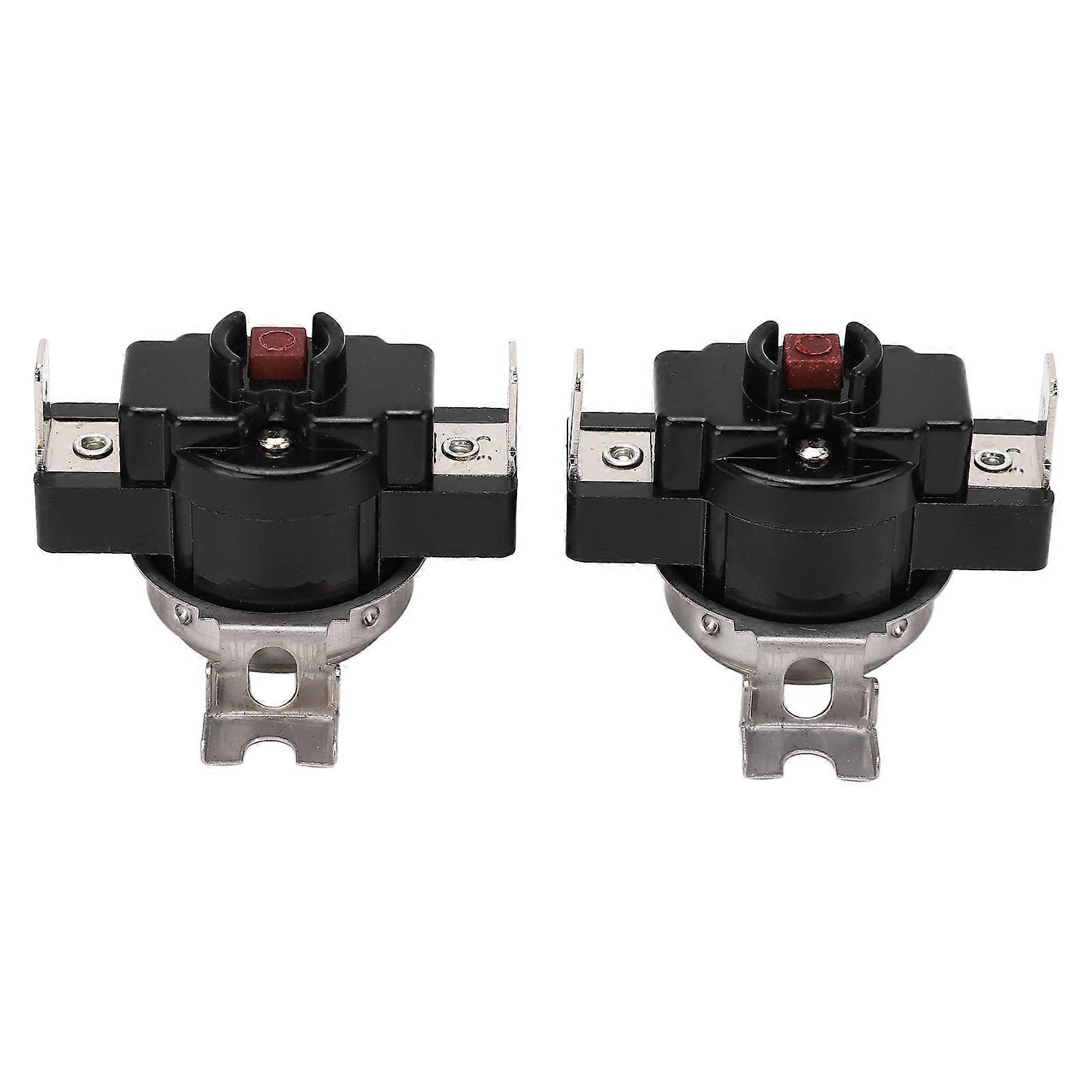 Temperature Switch, 2Pcs Thermal Control Switch Manual High Power U Shaped Cover 25A 250V for Thermostat(90℃)