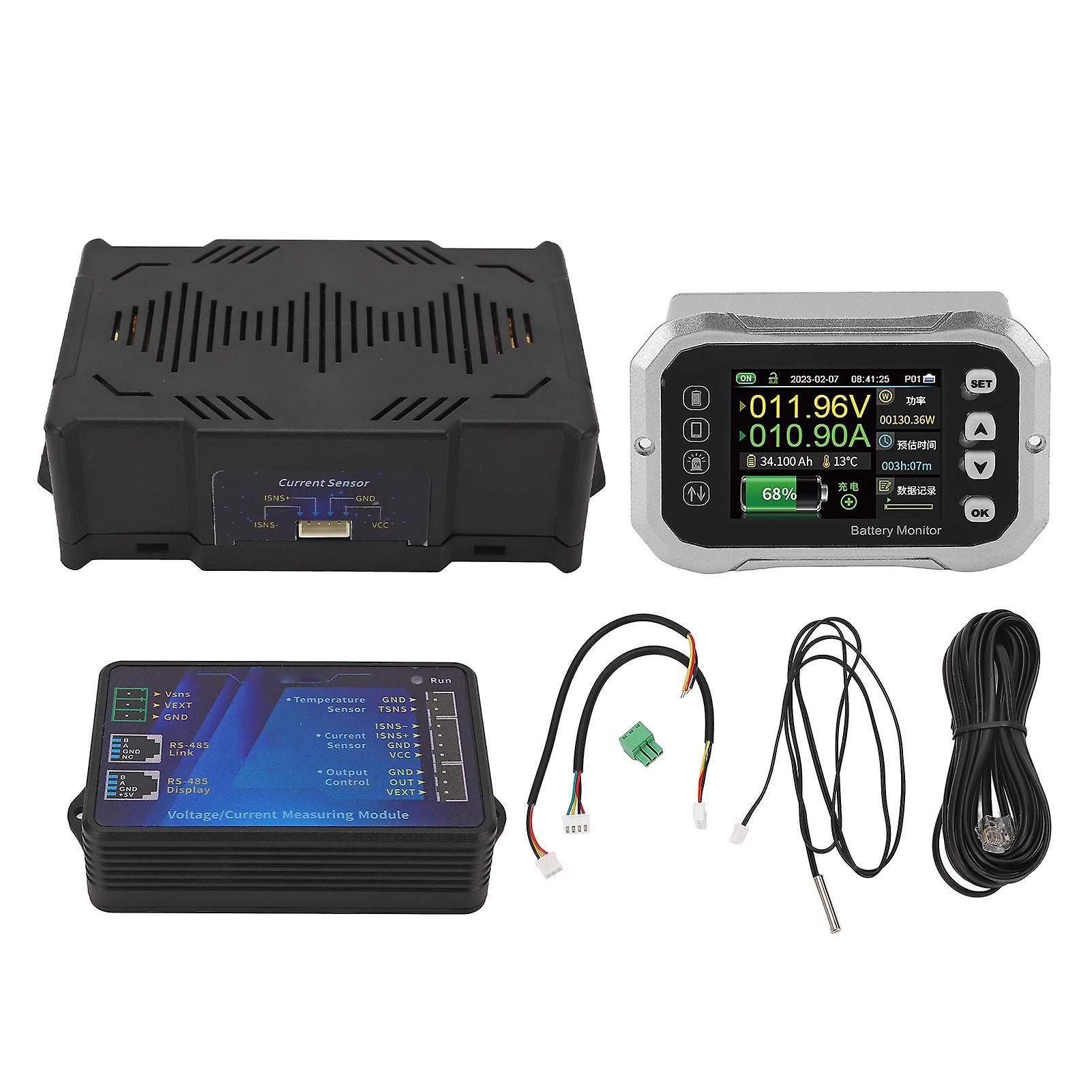 Risegun 600a Lithium Battery Coulomb Meter Intelligent Battery Monitor RV Coulomb Meter with Inverter KH-F Series Electric Vehicle RV Voltage and