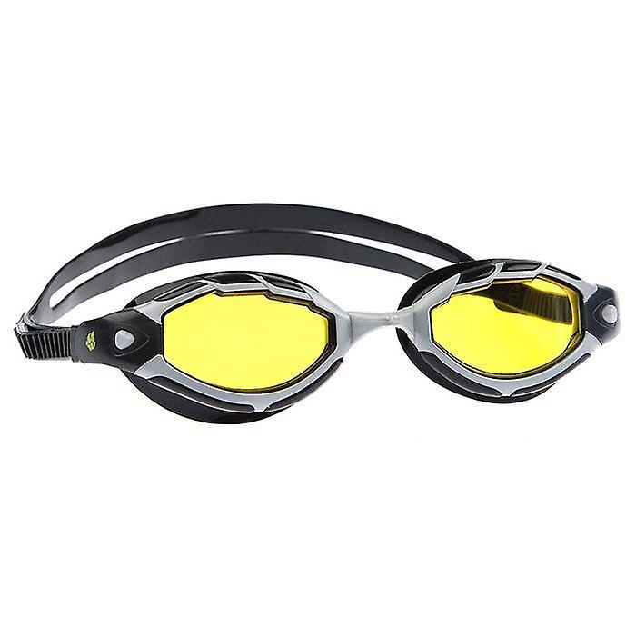 Mad Wave Shark Goggles - Silver/Yellow - Unisex