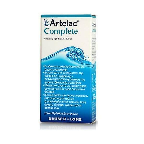 Bausch & Lomb Artelac Complete Lubricant Eye Drops, 10ml