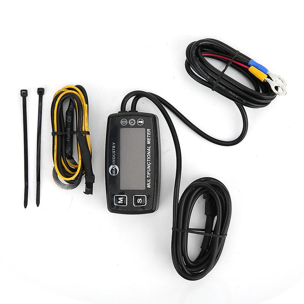 Multifunction Tachometer for Car with Temperature and Hour Meter