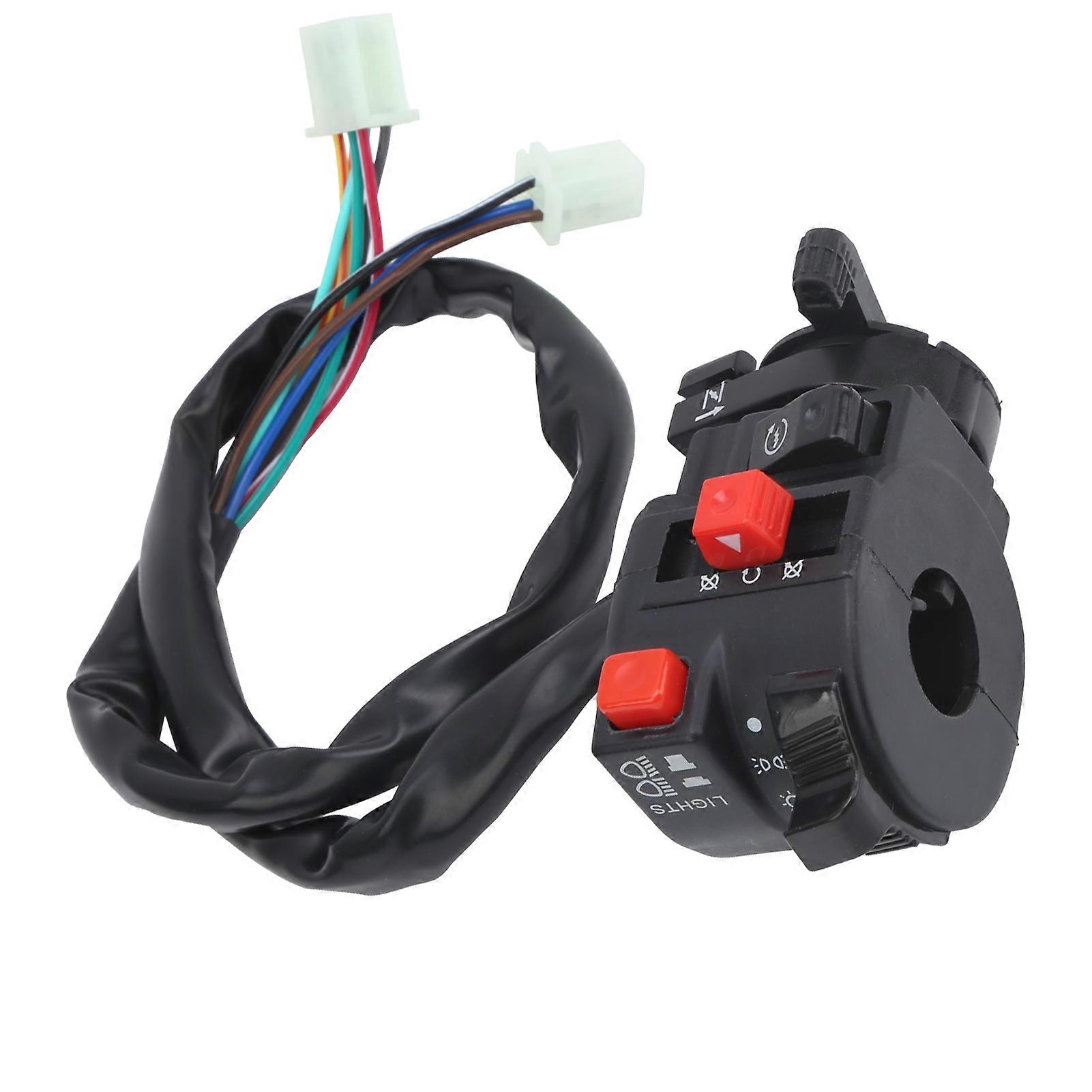 7/8in Handlebar Ignition Switch Kill Start Choke Button for 200cc 250cc 300cc Chinese ATV