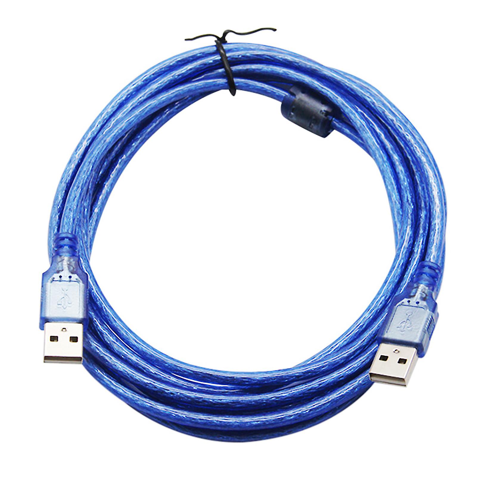 Data Cable Dual-head High Speed 150/300cm USB2.0 Male to Male Data Extension Cord for Computer