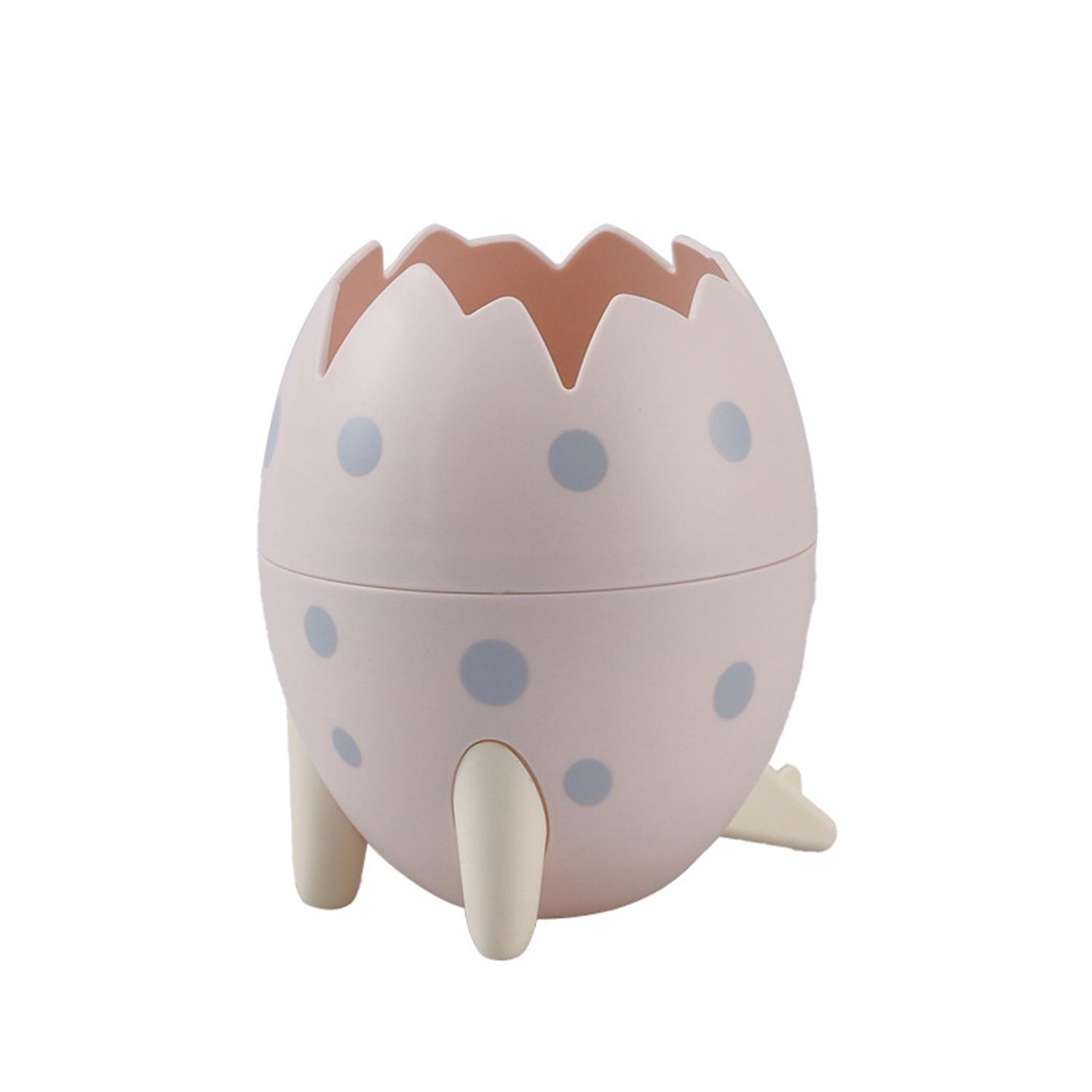 Desktop Dinosaur Egg Pencil Holder Cosmetic Storge Organizer Brush Container