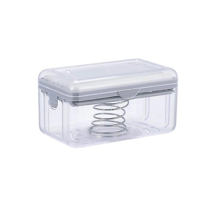 Soap Dish Hands Free Soap Box Scroll Foaming Bathroom Drain Soap Holder Tool