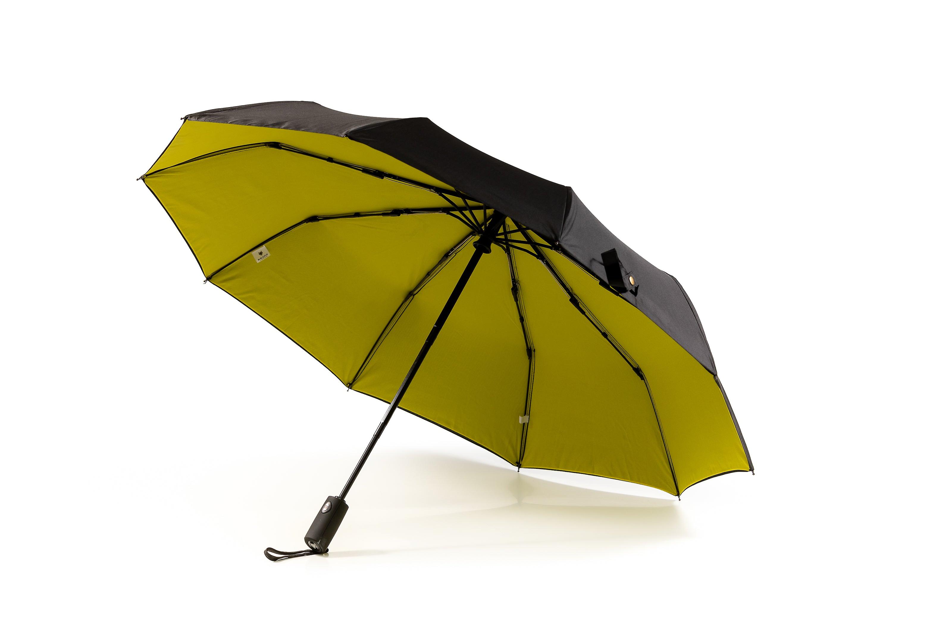 Deštník Skládací S Dvojitým Baldachýnem žlutá
