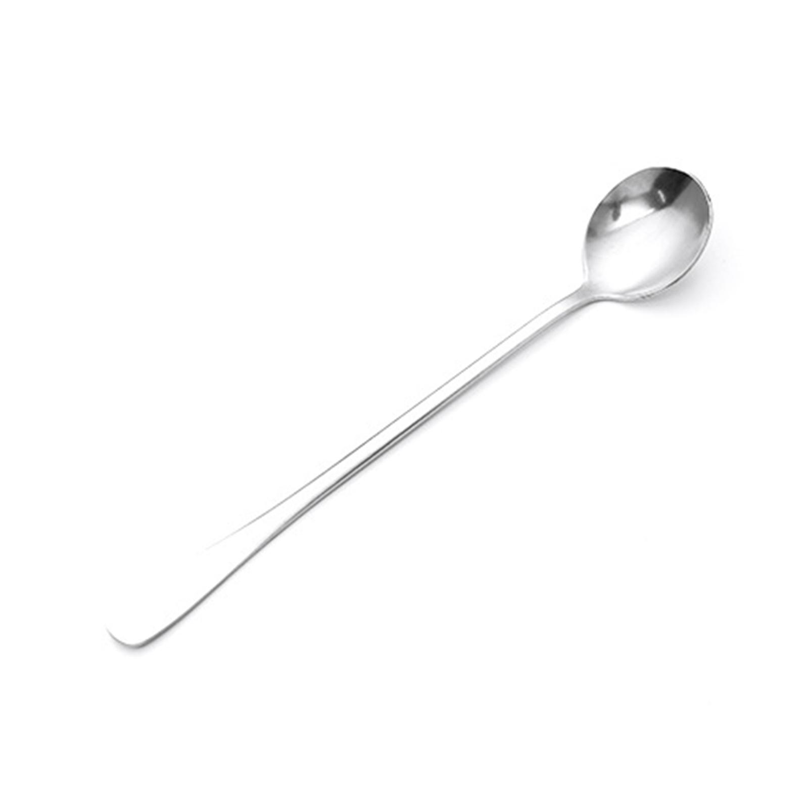 Stainless Steel Round/Pointed Head Spoon Multi-Purpose Mixing Spoon for Cake Tea Coffee