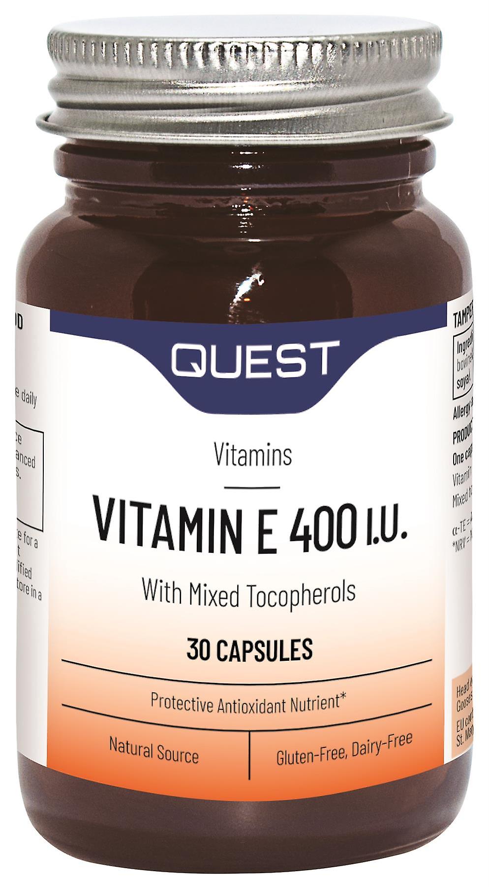 Quest Vitamin E 400iu - Cardiovascular Health - 30 Capsules