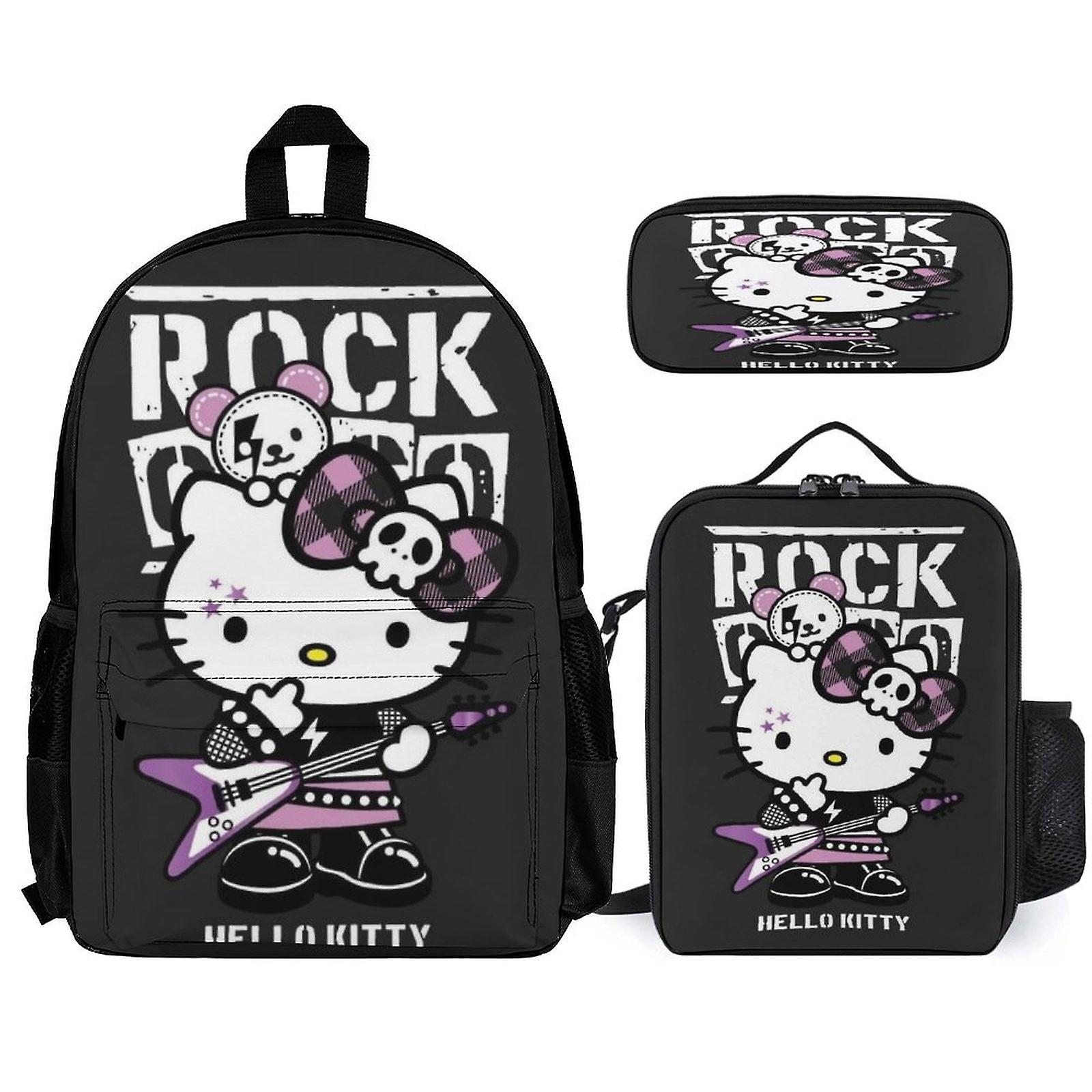 Hello Kitty Zaino Set da Pezzi Zaino per laptop con astuccio