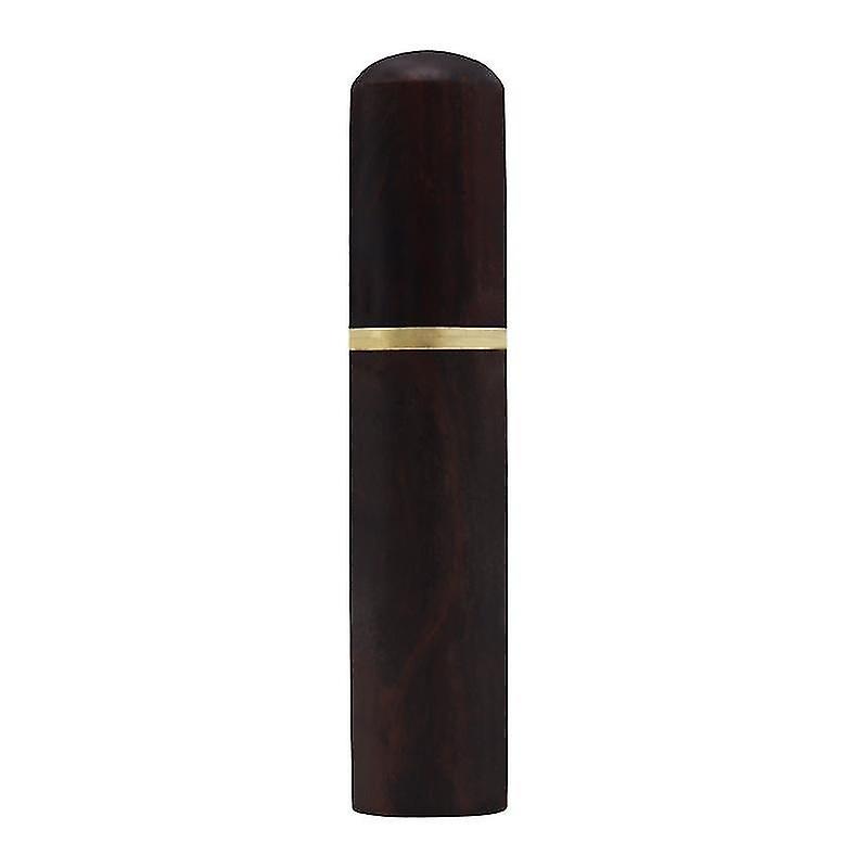 Dark Color Wooden Toothpick Box Hand Held Toothpick Case Holder Portable Capsule Cover