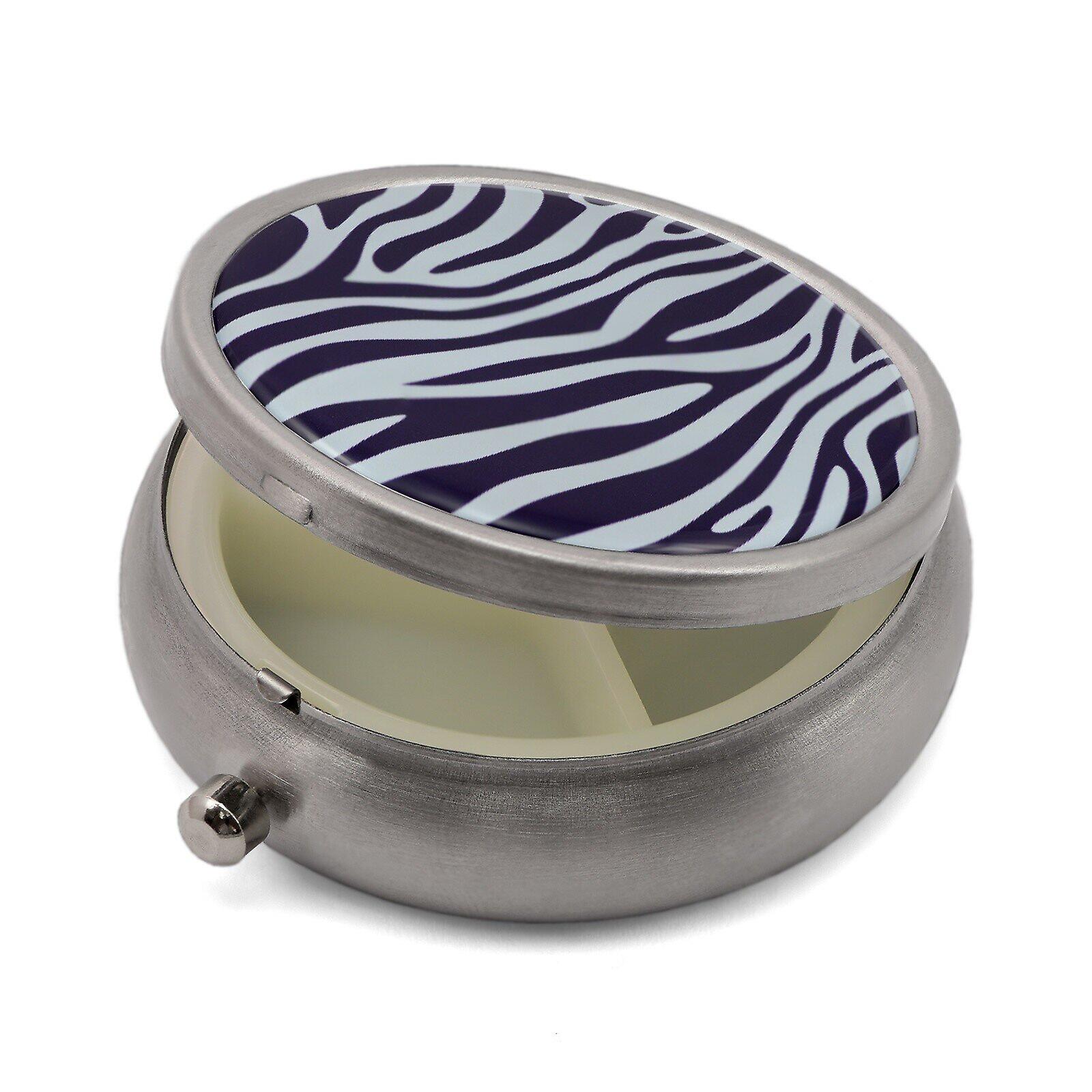 Pill Box with Zebra Print - 50.7