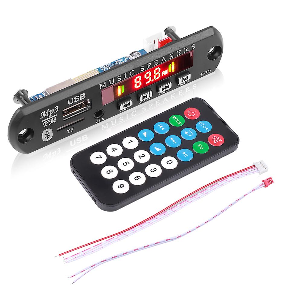 Car Audio Usb Tf Mp3 Wma Decoder Board Fm Radio Module Wireless Bluetooth 12v Mp3 Music Player With Remote Control For Car