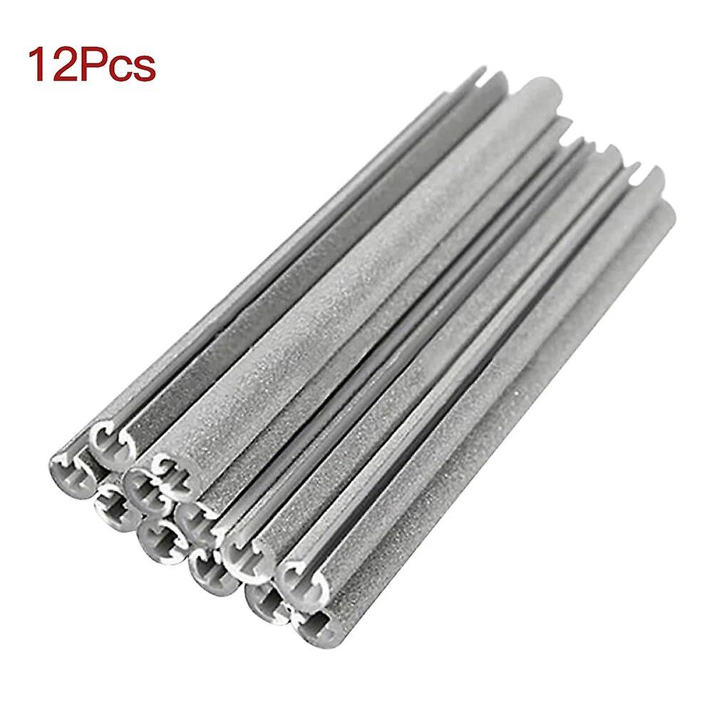 12pcs Bicycle Reflective Stripes Waterproof Safe Warning Luminous Spoke Bike Wheel Reflector Abs Tube Reflective Coating