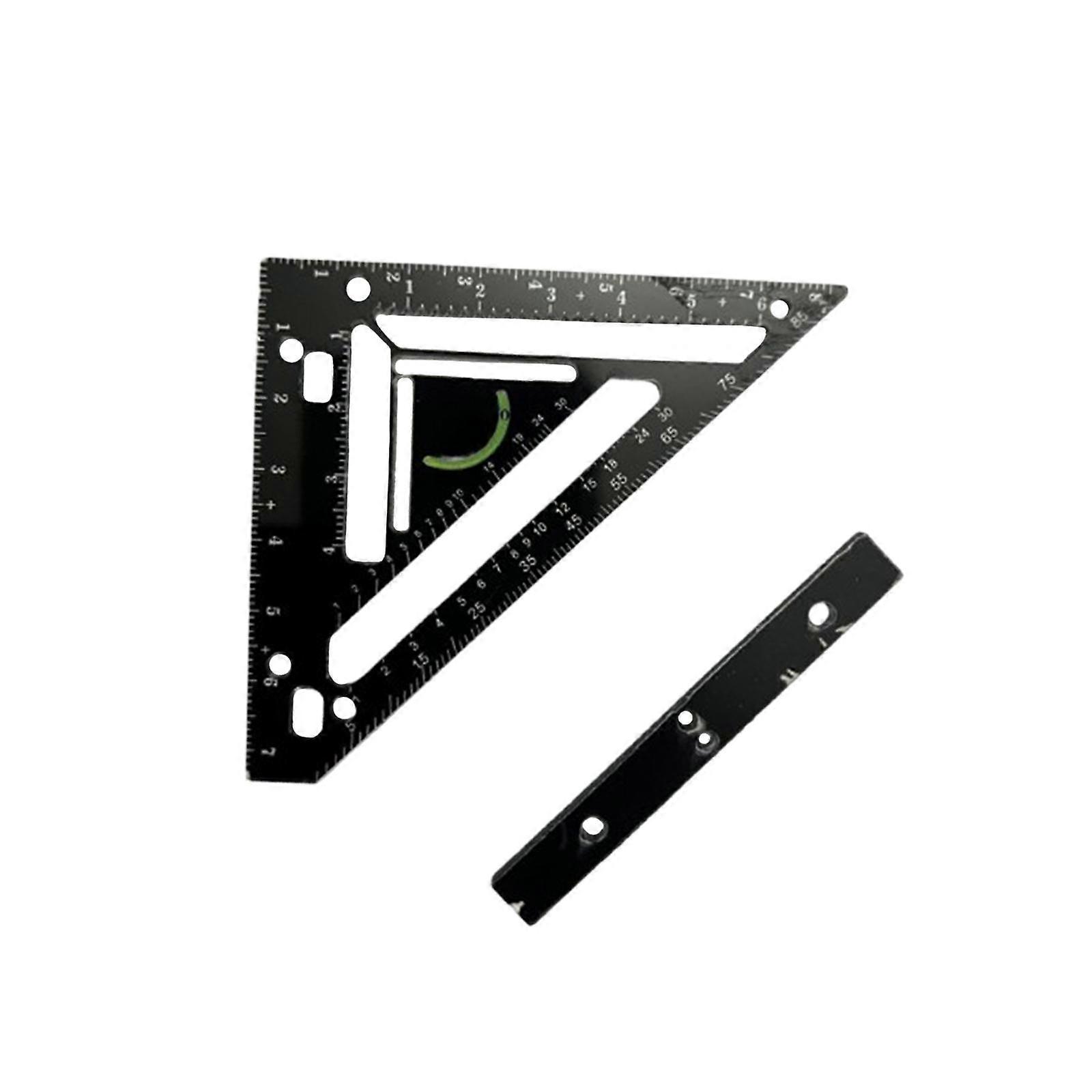 Rafter Square High Reliability Multifunctional Premium Measuring Layout Tool Black