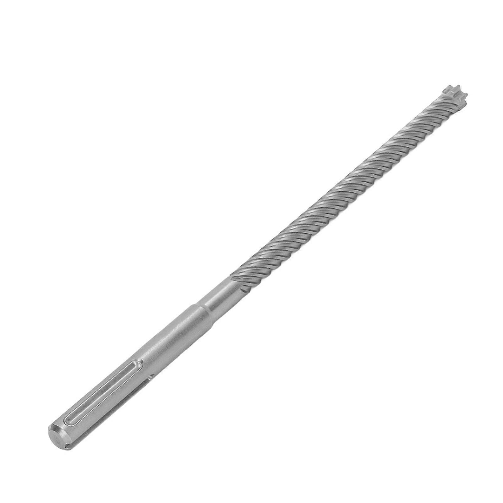 6 Flute Impact Drill Bit Cemented Carbide Rotary Hammer Drill Bit for Bricks Stones Concrete 18 X 400mm