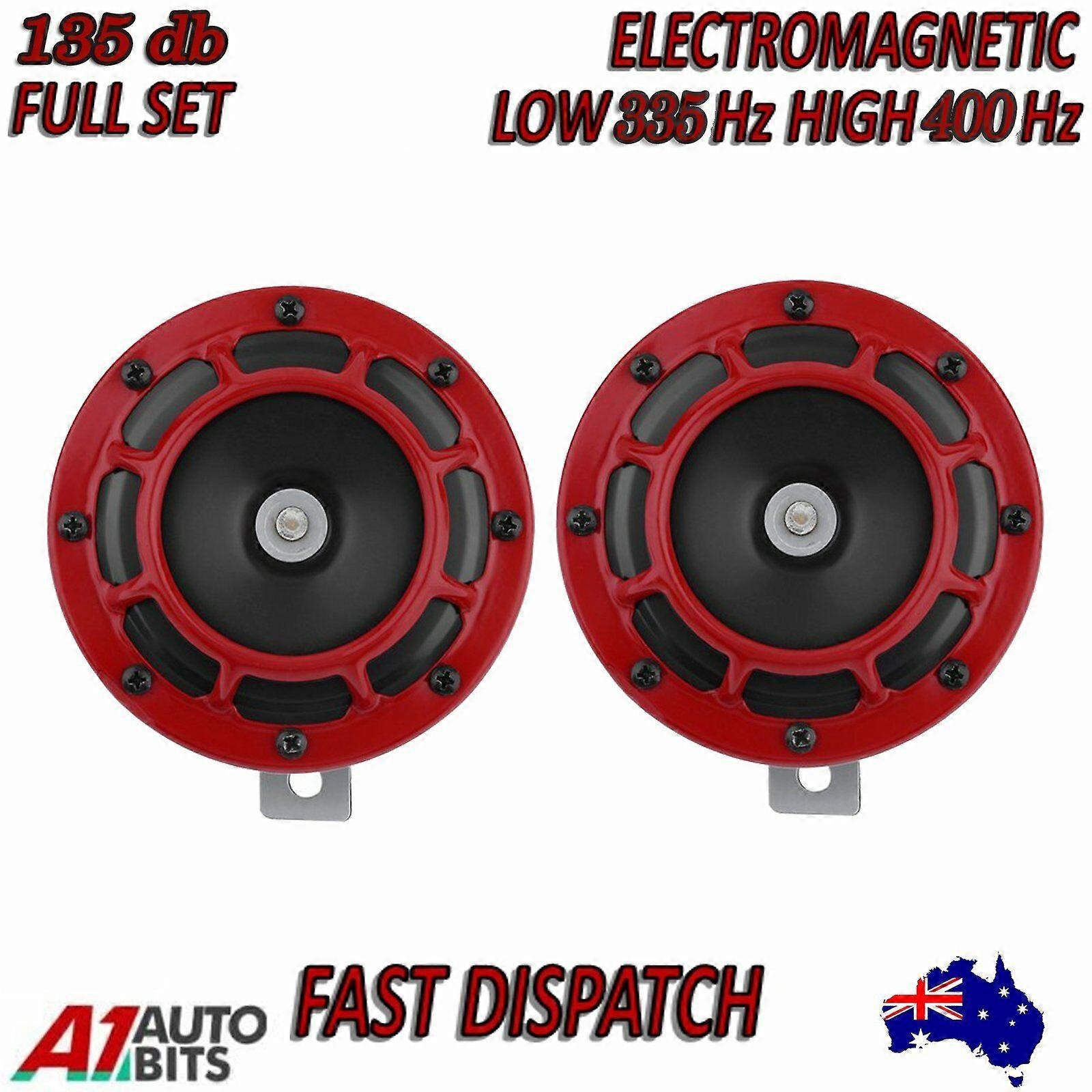 Electric Horn Kit 12V 135db Loud High And Low Tone Metal Twin Horn Kit For Car G
