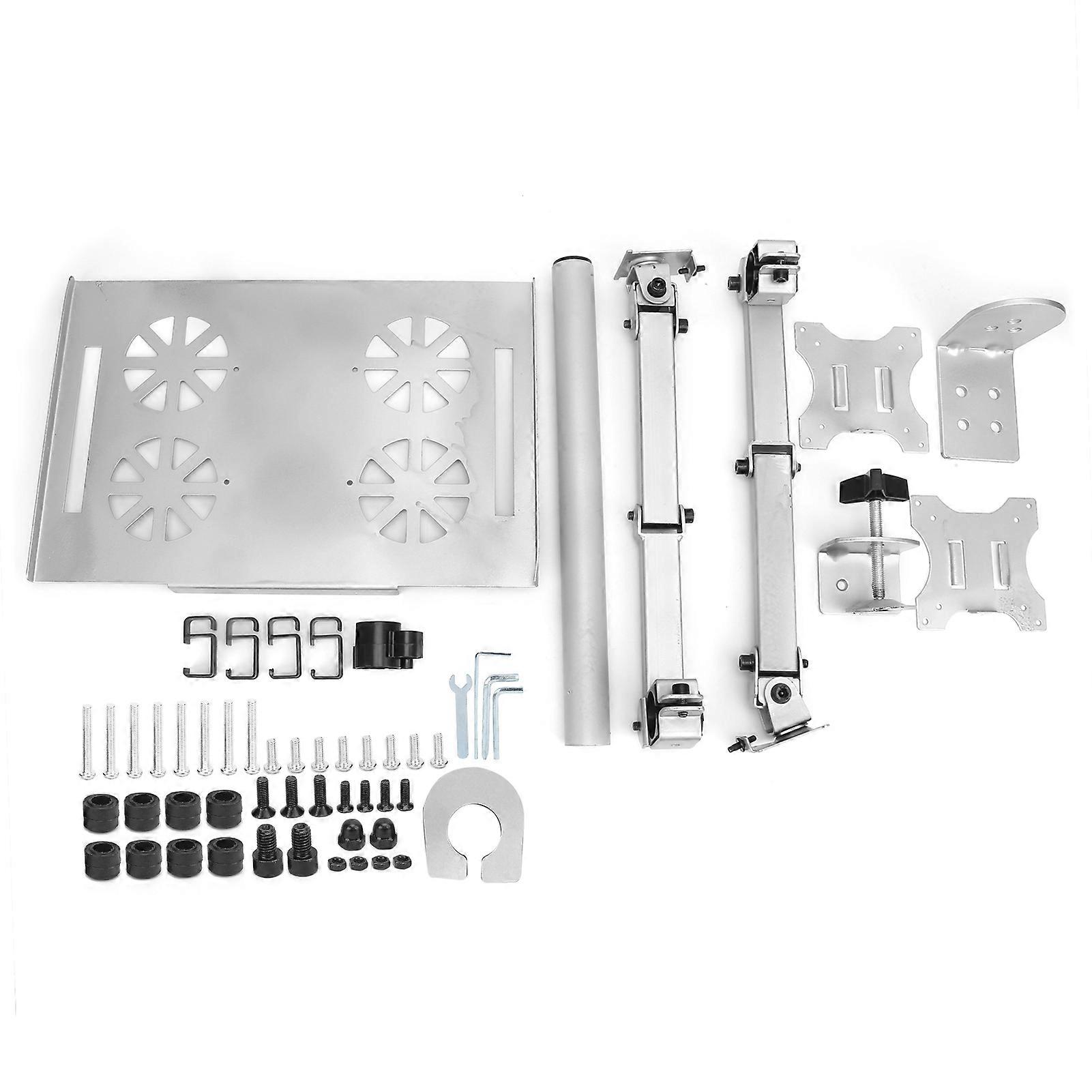 Dual Arm Monitor Laptop Stand Desk Mount Adjustable Tiltable Rotatable for 1332in LED LCD Display NO.60293