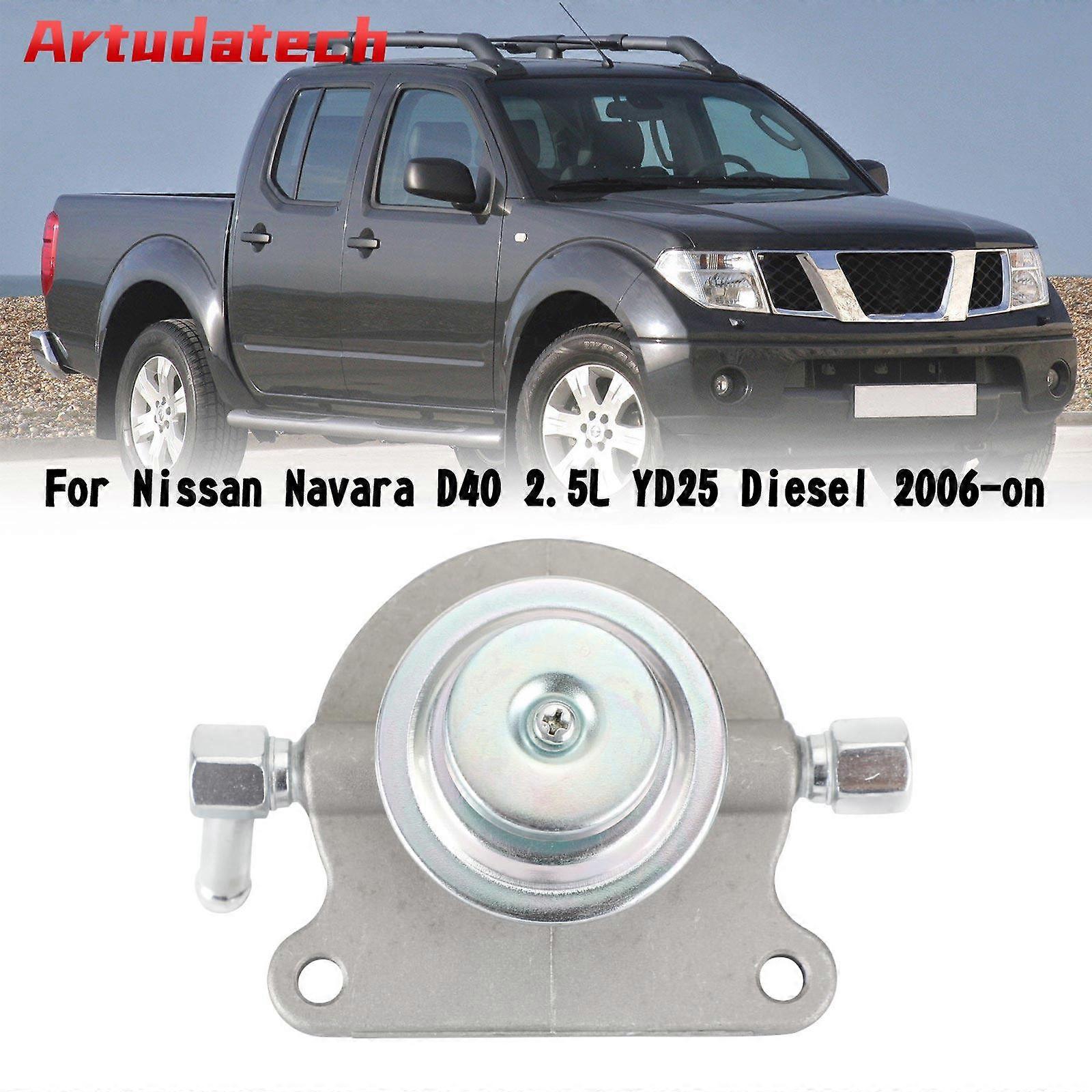 Artudatech Fuel Filter Primer Pump 10mm Fit For Nissan Navara D40 25L YD25 Diesel 2006-on Car Accessories