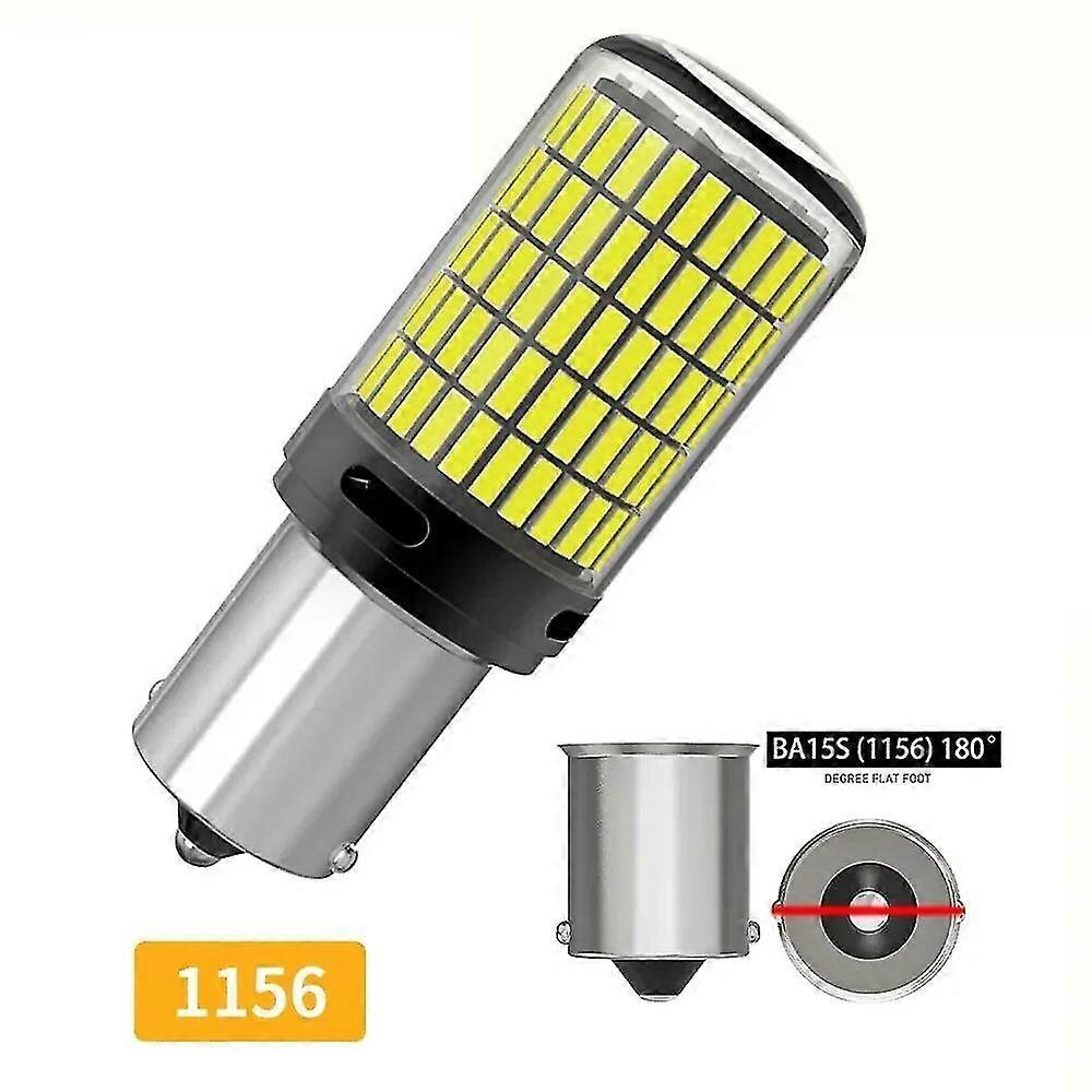 2pcs High Power Car Led Glass Light 4014smd Canbus 1156 Ba15s Bau15s Py21w 1157 P21/5w Turn Signal Lamp 7440 W21w Tail Indicator