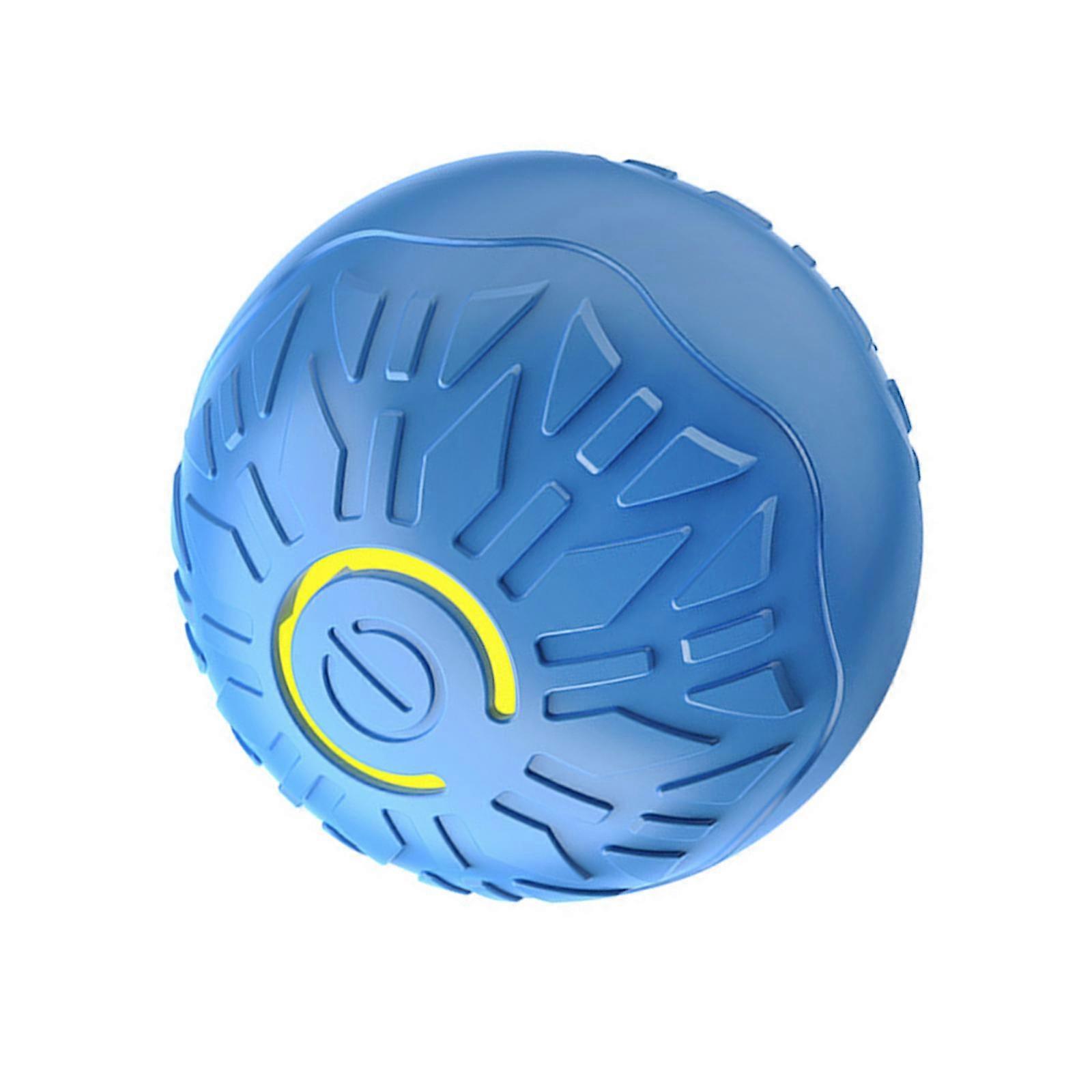 Interactive Ball Toy Electric Gift with Light Automatic Dog Toy Blue