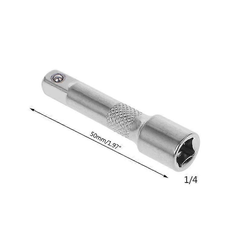 1/4 Long Short Drive Extension Bar Set Adapter Connecting Rod Socket Ratchet Wrench Extender Hand Adjustment Tools